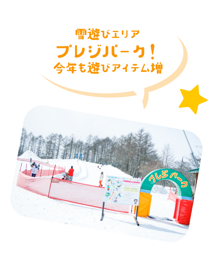 雪の遊園地！プレジパーク